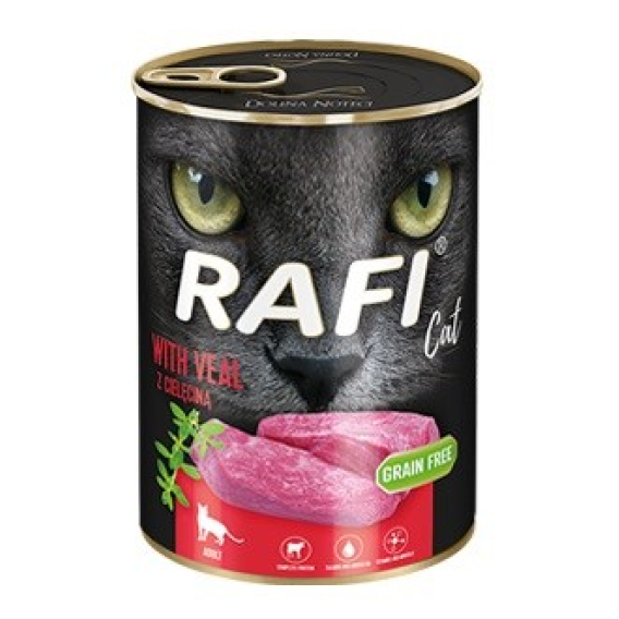 Obrázok pre DOLINA NOTECI Rafi Cat Adult with veal - mokré krmivo pro kočky - 400g