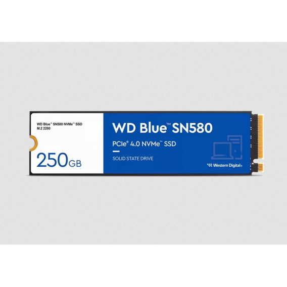 Obrázok pre Western Digital Blue SN580 M.2 250 GB PCI Express 4.0 TLC NVMe