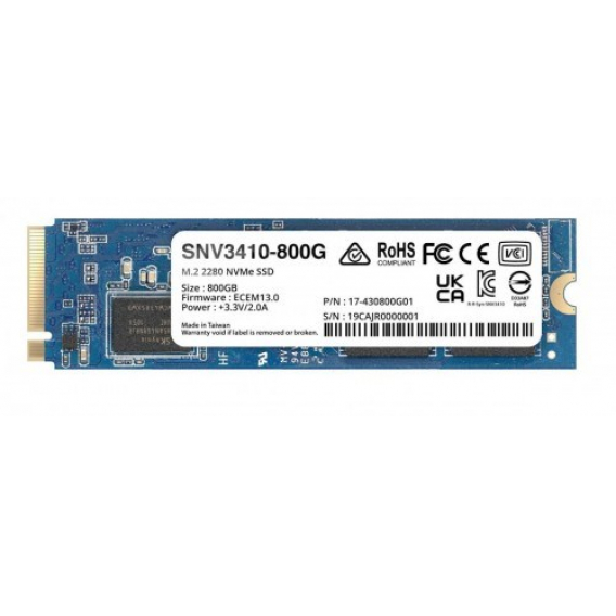 Obrázok pre Synology SNV3410-800G M.2 800 GB PCI Express 3.0 NVMe