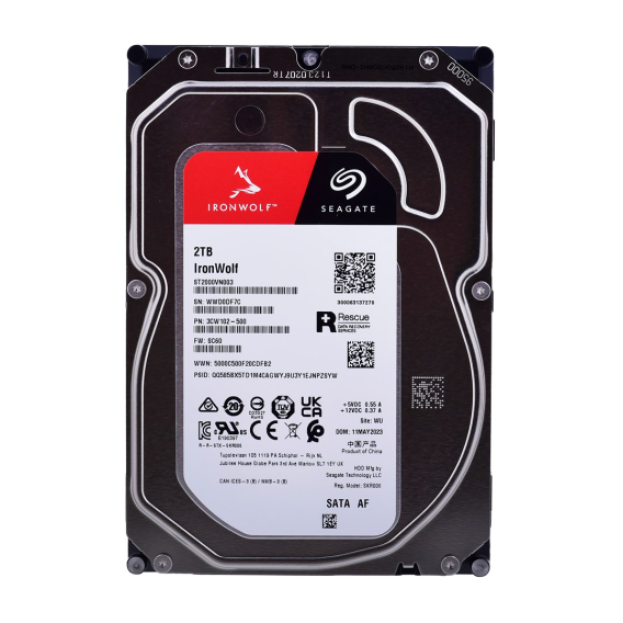 Obrázok pre Seagate IronWolf vnitřní pevný disk 2 TB 256 MB 3.5" Serial ATA III (ST2000VN003)