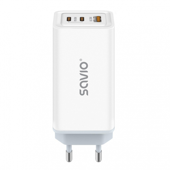 Obrázok pre SAVIO LA-07 GaN 65W síťová nabíječka, USB, QC4.0+, PD 3.0, bílá