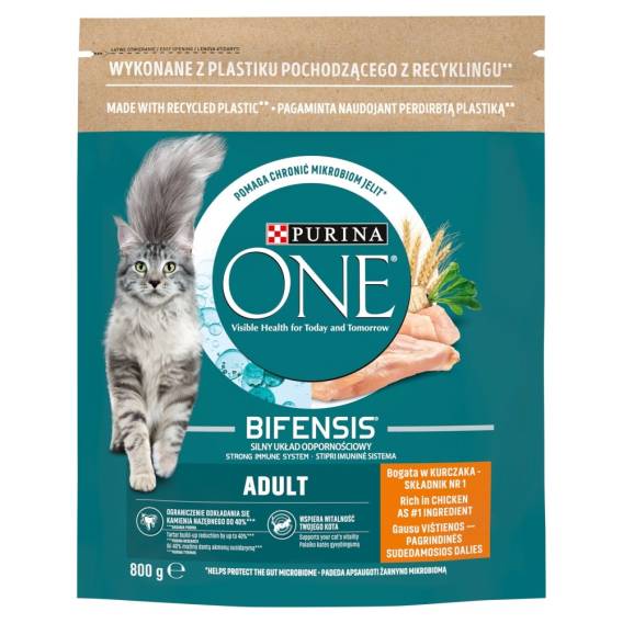 Obrázok pre PURINA One Bifensis Adult - suché krmivo pro kočky - 800 g