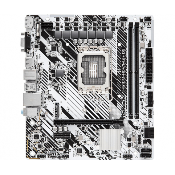Obrázok pre Asrock H610M-HDV/M.2+ D5 Intel H610 LGA 1700 micro ATX