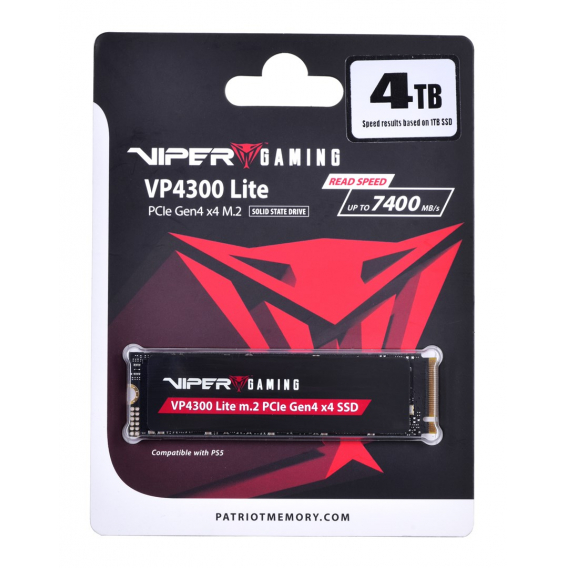 Obrázok pre Patriot Memory VP4300 Lite M.2 4 TB PCI Express 4.0 NVMe