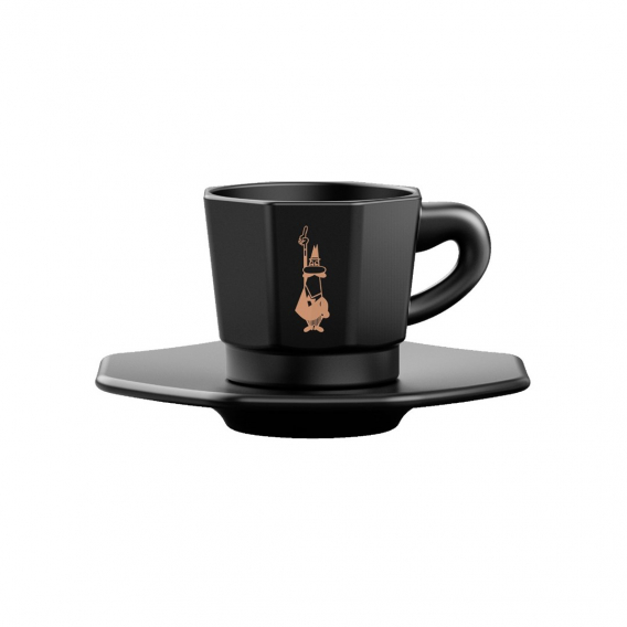 Obrázok pre Sada 4 šálků BIALETTI PERFETTO MOKA Porcelán 4x 75 ml Černá