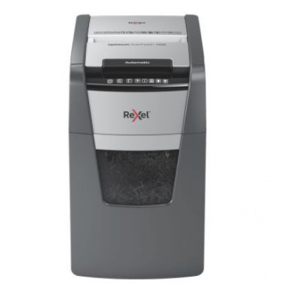 Obrázok pre Rexel AutoFeed+ 150X automatic shredder, P-4, cuts confetti cut (4x28mm), 150 sheets, 44 litre bin
