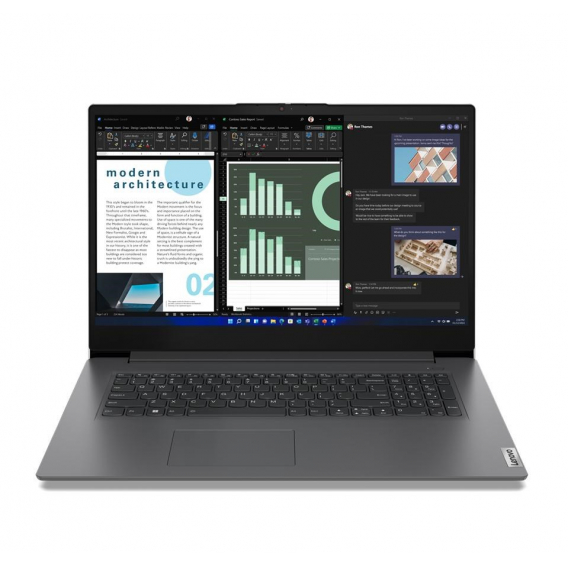 Obrázok pre Lenovo V V17 Laptop 43,9 cm (17.3") Full HD Intel® Core™ i7 i7-1355U 16 GB DDR4-SDRAM 512 GB SSD Wi-Fi 6 (802.11ax) Windows 11 Pro Šedá