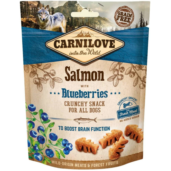 Obrázok pre CARNILOVE Fresh Crunchy Salmon+Blueberry pamlsek pro psy - 200 g