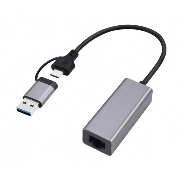 Obrázok pre Gembird A-USB3AC-LAN-01 USB 3.1 + gigabitový síťový adaptér typu C, vesmírně šedá