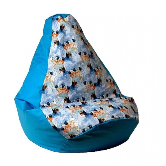 Obrázok pre Sako taška pouffe pear print blue - Ledové království XXL 140 x 100 cm