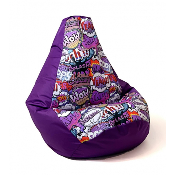 Obrázok pre Sako taška pouffe Pear print purple-WOW XL 130 x 90 cm