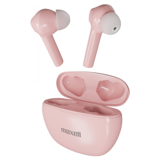 Obrázok pre Bezdrátová sluchátka Maxell Dynamic+ s nabíjecím pouzdrem Bluetooth růžová