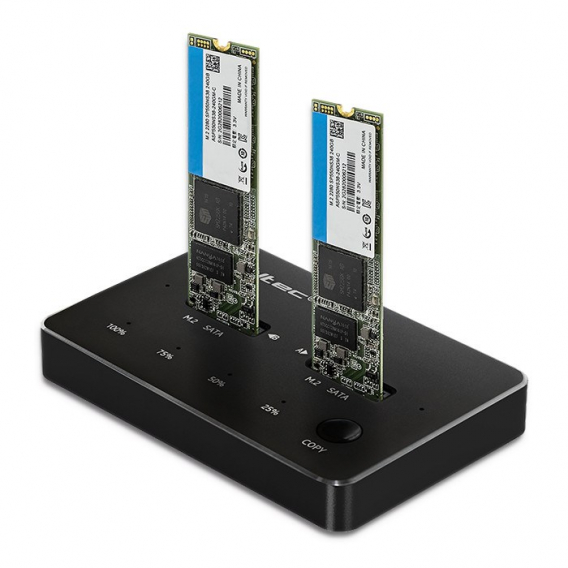 Obrázok pre Qoltec 50310 Dokovací stanice 2x SSD M.2 SATA | NGFF | USB typ C