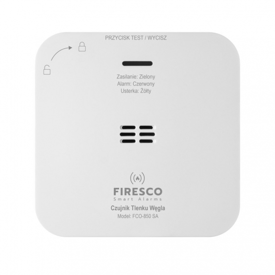 Obrázok pre Detektor oxidu uhelnatého FCO 850 SA Firesco