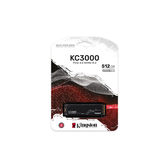 Obrázok pre Kingston Technology KC3000 512 GB M.2 PCI Express 4.0 NVMe 3D TLC