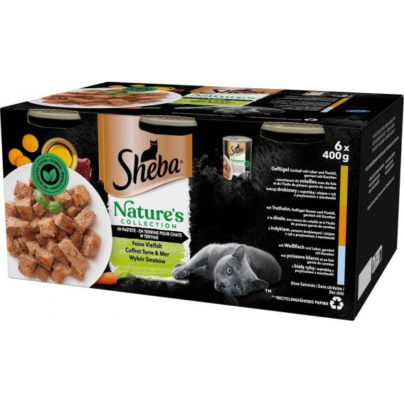 Obrázok pre SHEBA Mixed flavours kit - mokré krmivo pro kočky - 6x400g
