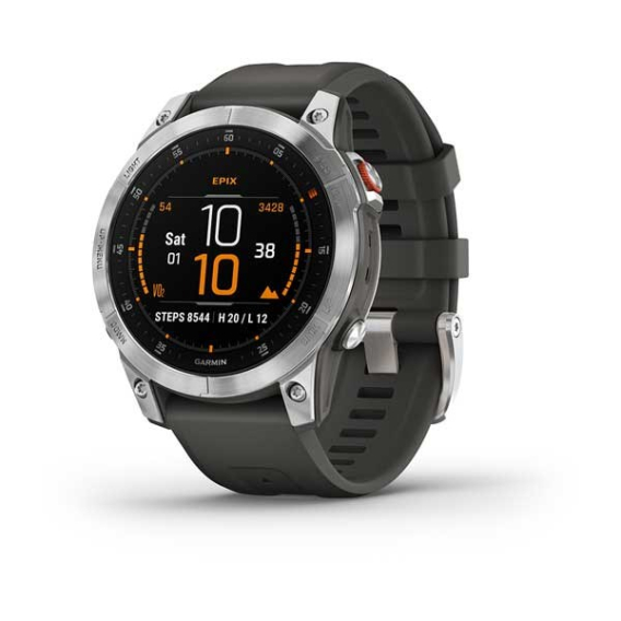 Obrázok pre Garmin epix 3,3 cm (1.3") AMOLED 47 mm Digitální 416 x 416 px Dotyková obrazovka Stříbrná Wi-Fi GPS
