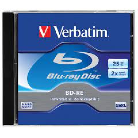 Obrázok pre BLU RAY 25GB, 1-2X, PREPISOVATEĽNÉ, VERBATIM