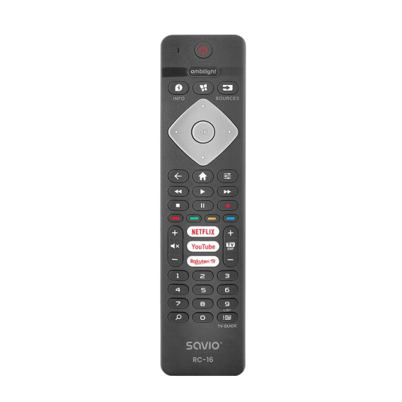 Obrázok pre Univerzální dálkový ovladač/náhrada Savio pro Philips TV, SMART TV, RC-16