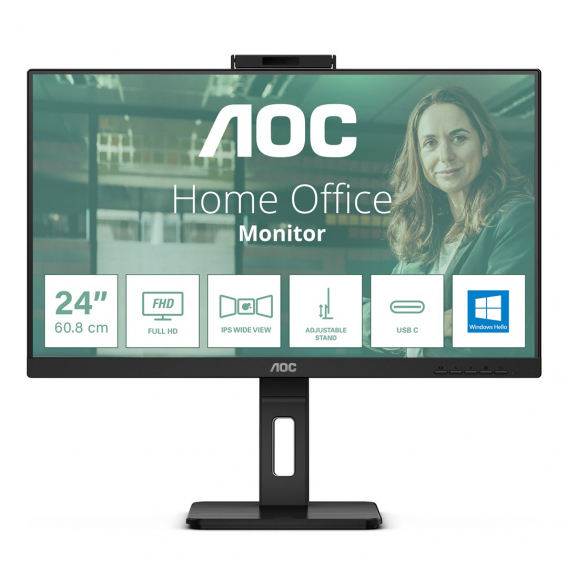 Obrázok pre AOC 24P3CW počítačový monitor 60,5 cm (23.8") 1920 x 1080 px Full HD LED Černá