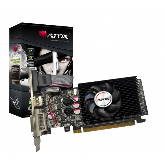 Obrázok pre AFOX Geforce GT610 1GB DDR3 64Bit DVI HDMI VGA LP Fan 	AF610-1024D3L7-V6