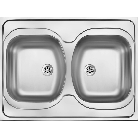 Obrázok pre ZM6 stainless 2-bowl sink - drop-in
