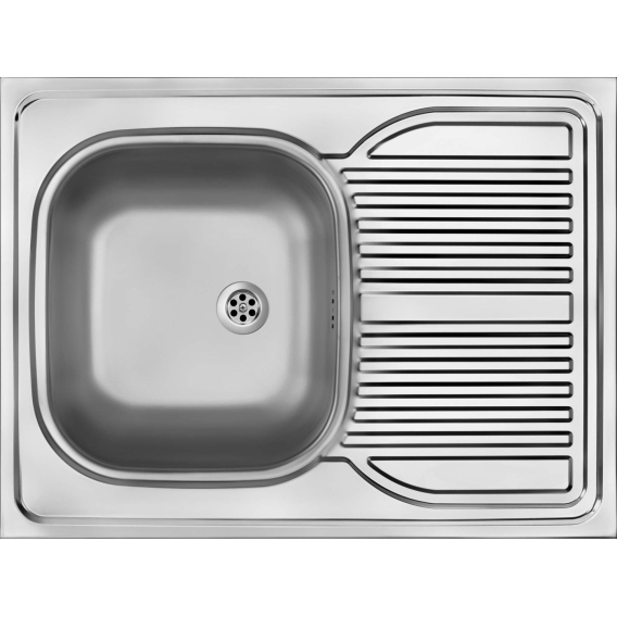 Obrázok pre Steel sink 1-bowl with drainer - overlay ZM6_0110