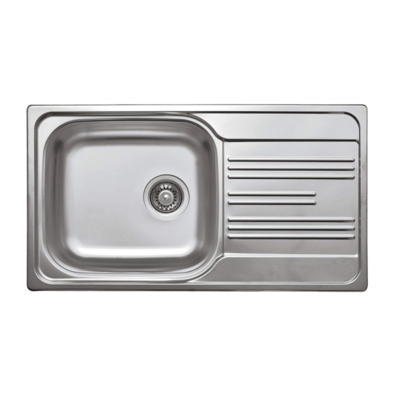 Obrázok pre 1-bowl steel sink with drainer