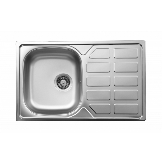 Obrázok pre 1-bowl steel sink with drainer