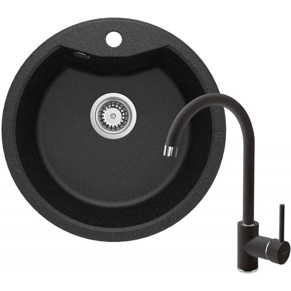 Obrázok pre Granite sink with 1-bowl faucet