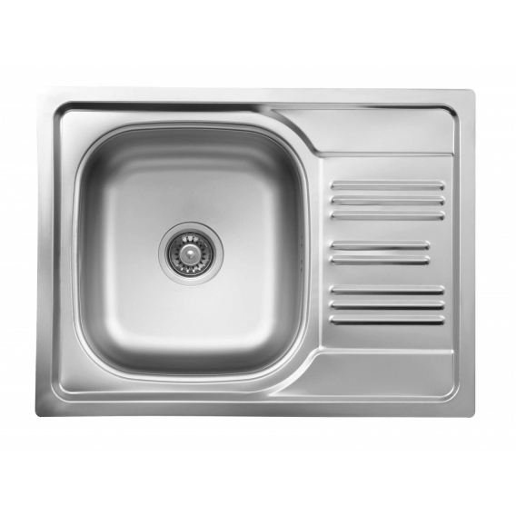 Obrázok pre 1-bowl steel sink with drainer