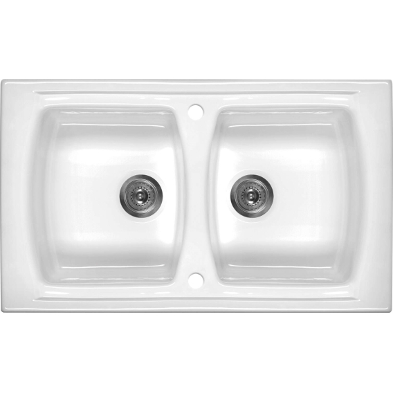 Obrázok pre 2-bowl ceramic sink