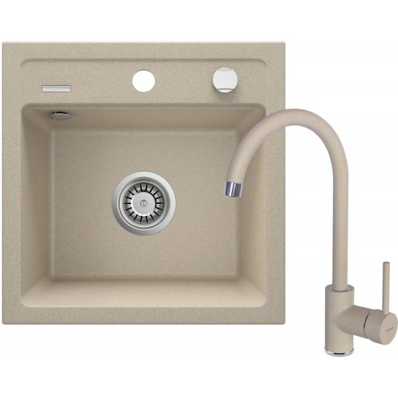 Obrázok pre Granite sink with 1-bowl faucet