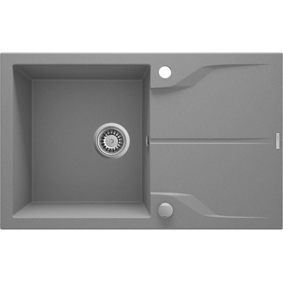 Obrázok pre 1-bowl granite sink with drainer - mounted flush with the worktop