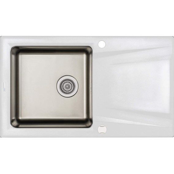 Obrázok pre 1-bowl granite-steel sink with drainer