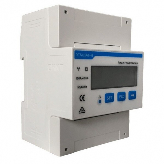 Obrázok pre Energy meter, 3-phase, 3p4w; LCD display; measurement by transformers up to 250A; RS485 communication; TH rail mounting