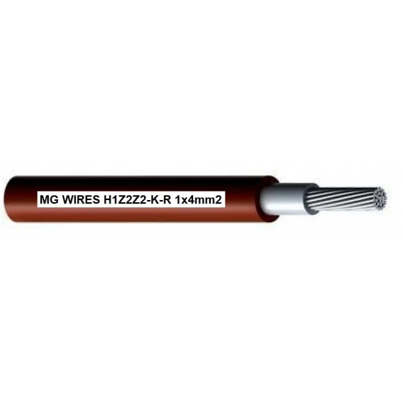 Obrázok pre Photovoltaic cable // MG Wires // 1x4mm2, 0.6/1kV red H1Z2Z2-K-R-4mm2 RD, 100m package