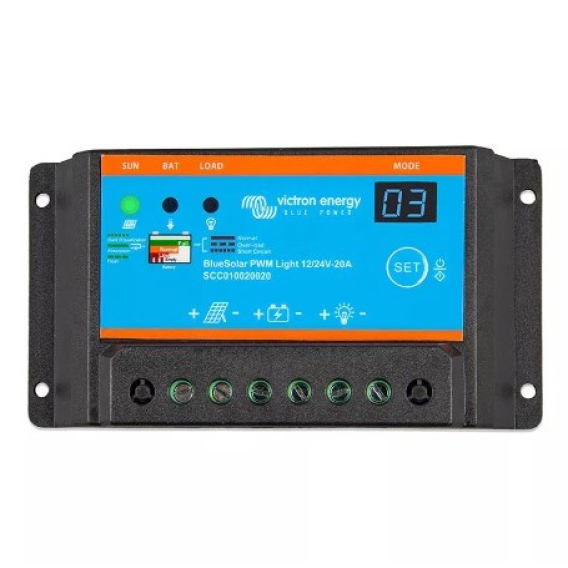 Obrázok pre Victron Energy BlueSolar PWM 12/24V - 30A regulátor nabíjení (SCC010030050)