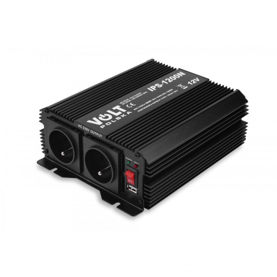 Obrázok pre Qoltec Monolith 3000 MS Wave Voltage Converter | 12V to 230V | 1500/3000W | USB