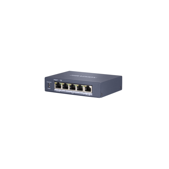 Obrázok pre Hikvision DS-3E0505HP-E síťový přepínač Nespravované Gigabit Ethernet (10/100/1000) Podpora napájení po Ethernetu (PoE) Modrá