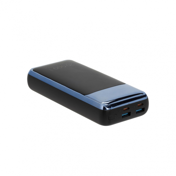 Obrázok pre RIVACASE powerbanka pro notebook, tablet, smartphone 20 000 mAh USB-C 45W (2x I/O USB-C PD 45W, 2x USB-A QC 3.0 22W, LCD, černá)