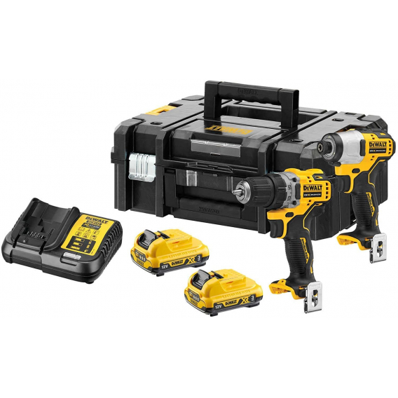 Obrázok pre DeWALT DCK2110L2T-QW AKU/rázový šroubovák Černá, Žlutá