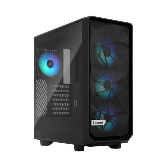 Obrázok pre Počítačová skříň FRACTAL DESIGN Meshify 2 Compact Lite (FD-C-MEL2C-05) RGB Black TG Light Tint Černá