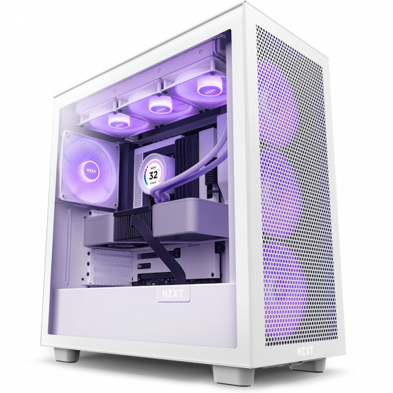 Obrázok pre NZXT H7 Flow RGB Midi Tower Bílá