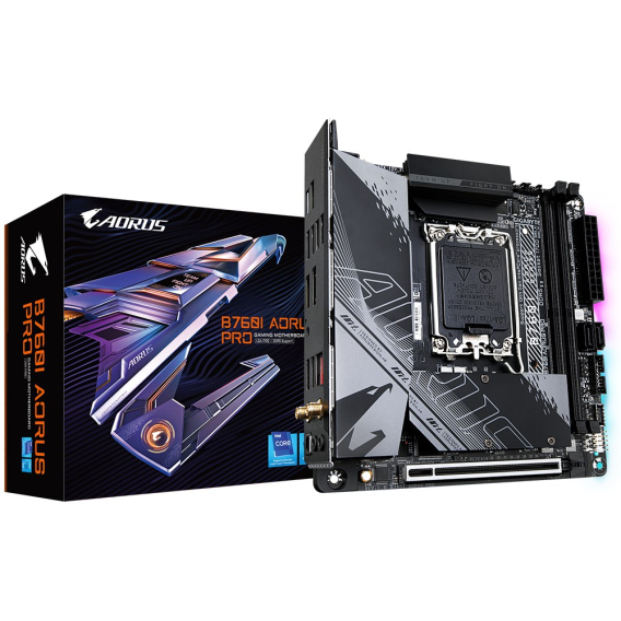 Obrázok pre GIGABYTE B760I AORUS PRO základní deska Intel B760 Express LGA 1700 Mini ITX