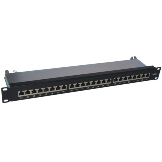 Obrázok pre Alantec PK040 Patch panel STP cat.6A 24 portů LSA 1U 19"