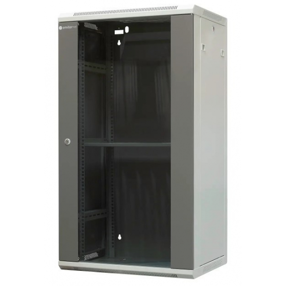 Obrázok pre EMITERNET Separate hanging cabinet 19" 22U, sheet metal/glass doors, 600×450×1083mm width/depth/height EM/AP6422