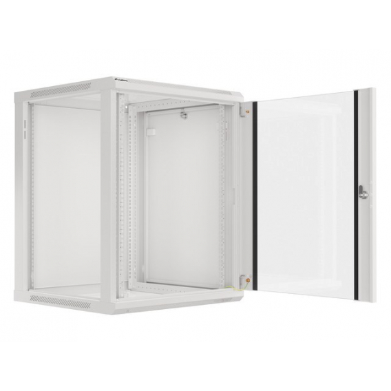 Obrázok pre Lanberg wall-mounted installation rack cabinet 19'' 15U 600x600mm gray (glass door)