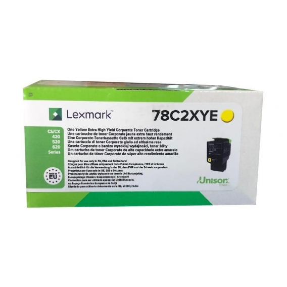 Obrázok pre Lexmark 78C2XYE tonerová náplň 1 kusů Originální Žlutá