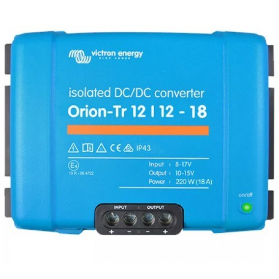 Obrázok pre Victron Energy Orion-Tr 12/24-18A 220 W automobilový střídač (ORI121222110)